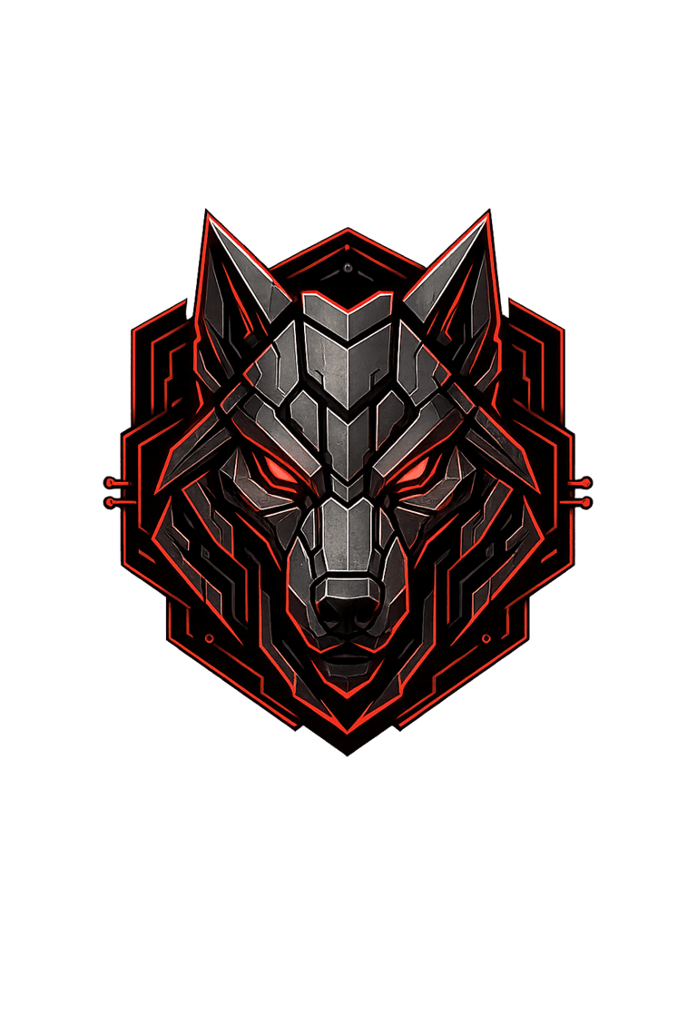 Z²ᴱ-Agent cybernetic wolf logo